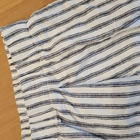 Reformation Ava Linen Striped Wide Leg Pant XL - Picture 4 of 7